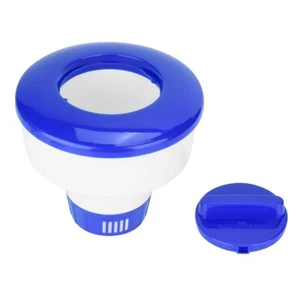 AC Swimming Pool Spa Floating Chemical Chlorine Dispenser Tablet Bromine Holder - Picture 1 of 9