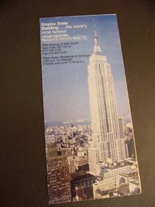 Empire State Building 1988 Tourism Pamphlet - Picture 1 of 5