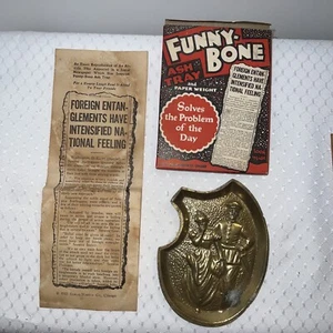 Risqué Taboo Funny Bone Ash Tray/Paper Weight Solves The Problem Of The Day - Picture 1 of 7