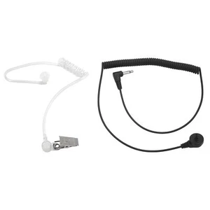 617-1N 3.5mm RECEIVER/LISTEN ONLY Surveillance Headset Earpiece with3501 - Picture 1 of 8