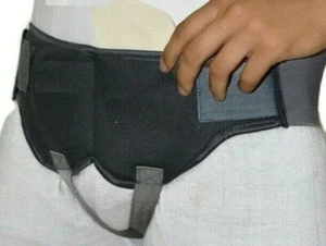 Double Inguinal Padded Hernia Support Belt Truss brace Hernia Belt - Picture 1 of 4