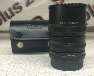 Vivitar Automatic Extension Tubes, 36mm, 20mm and 12mm tubes