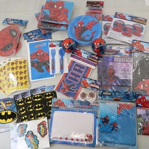 Spider-Man Decorating Boys Birthday Party Supply Kit Decor Napkins Plates Goodie - Picture 1 of 19