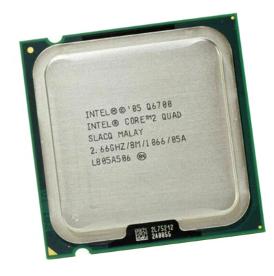 Intel Core 2 Quad Q6700 2.66GHz 2Core Socket LGA775 SLACQ CPU Processor - Image 1 of 2