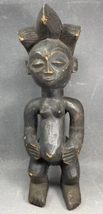 Zentrakafrikanische Kunst Sammlerstück hölzerne Yoruba Stammeskunst Figur Afrika - Bild 1 von 5