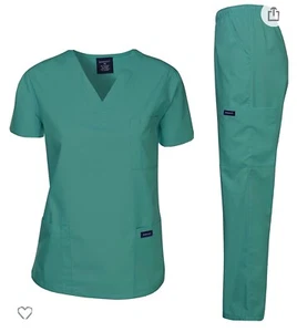 Dagacci Scrubs Medical Uniform Women and Man Scrubs Set Top and Bottom X-small - Picture 1 of 2