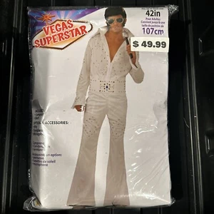 Elvis Presley Rock Las Vegas Las Vegas Superstar Adult Costume OSFM To 42” Chest - Picture 1 of 4