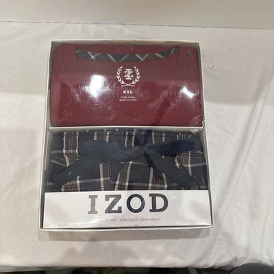 Nuevo Pantalón Izod Hilado Teñido Manga Larga Jersey Henley  Foto 1 de 2
