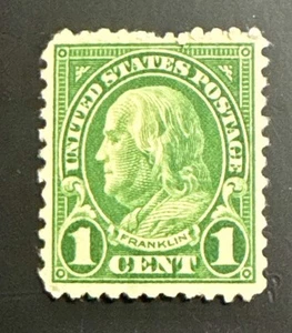 1Benjamin Franklin 1 Cent Stamp Green. Rare.USA , UNUSED - Picture 1 of 3