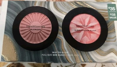 bareMinerals Gen Nude Cheek Duo - Way To Glow -Full Size Blonzer (2025 Holiday) - Image 1 of 2