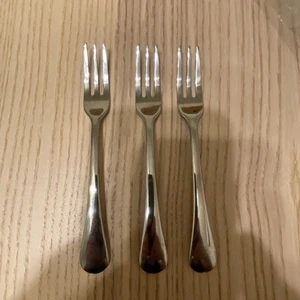 Cambridge flatware stainless steel demitasse fold set of three silver tone - Picture 1 of 6