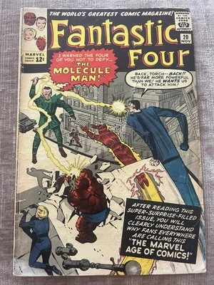Fantastic Four #20 (1963) - 1st Molecule Man & 2nd Watcher ( Cents Copy) - Image 1 of 4
