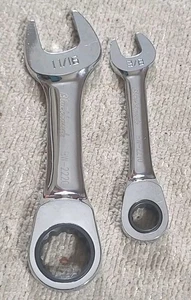 Blackhawk BW-2220 & BW-2210 Combination Stubby Ratcheting Wrenches 3/8"-11/16" - Picture 1 of 9