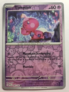 Tinkatink - 082/182 PAR SV04: Paradox Rift Common Reverse Holo NM Pokemon TCG - Picture 1 of 2