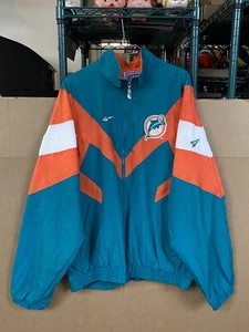 Vintage Miami Dolphins Reebok Pro Line NFL Jacke Windbreaker Herren Large - Bild 1 von 17