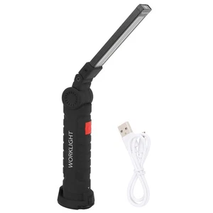 LARGE Rechargeable USB Flashlight Folding Work Light COB LED Camping SC - Picture 1 of 12