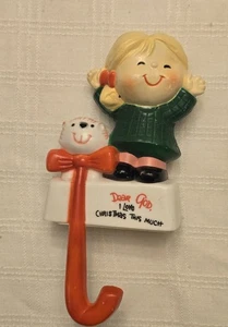 Porta medias vintage Sun Hill Industries niña y mascota 1984 plástico duro - Imagen 1 de 9