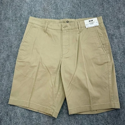 Joseph Abboud Shorts Mens 34 (35x9) Flat Front Khaki Cotton Blend Stretch NEW - Image 1 of 4