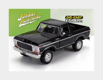 JOHNNY LIGHTNING JL24018-FORD FORD USA - BRONCO PICK-UP 1978 - BLACK - 1/24 - Immagine 1 di 2