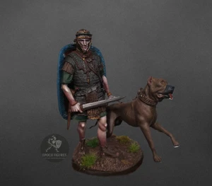 ⭐️Rome. Legionary with a fighting dog Hand Miniature tin figure 54 mm 1/32⭐️ - Picture 1 of 9