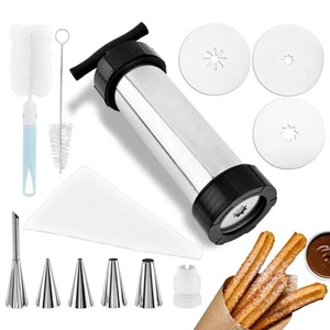 Churro Maker,Stainless Steel Churro Maker Machine,13Pcs Churro Maker Kit,with... - Picture 1 of 9