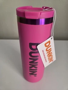 *New* Dunkin 18oz Pink Stainless Tumbler * Free Gift w/ Purchase* - Picture 1 of 1