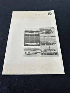 1986 BMW Dealer Technicl Specification Brochure 635CSi 325 325es 535i US Catalog - Picture 1 of 8
