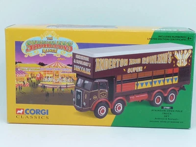 MINIATURE CORGI 27801 FETE FORAINE ATKINSON 8 ROUES OPEN POLE AVEC MAISON DU MIR - Photo 1/4