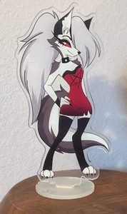 Sofort versandfertig! Helluva Boss inspiriert Loona rot Partykleid Acryl Standee 6" - Bild 1 von 1
