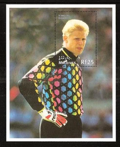 MALDIVES # 2294 MNH WORLD CUP SOCCER CHAMPIONSHIP IN FRANCE, SCHMEICHEL DENMARK - Picture 1 of 1
