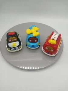 Vtech Go Go Smart Wheels Vehicles Lot of 3 Police Fire Truck Helicopter Sounds - Picture 1 of 9