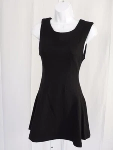 FREE PEOPLE NUEVO CON ETIQUETAS Negro Tejido Espalda Expuesta Cremallera Vestido Sin Mangas Talla XS - Imagen 1 de 5