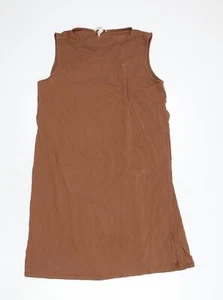 H&M Womens Brown Cotton Blend A-Line Size L - Picture 1 of 10