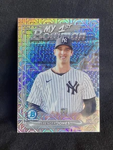 2024 Bowman Cromo Mojo Rifrattore My 1st Spencer Jones M1B-31 New York Yankees - Foto 1 di 2