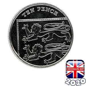 Eine britische 2020 Elizabeth II Ten Pence 10p Münze, 5 Jahre alt! - Bild 1 von 2
