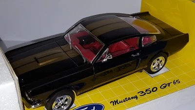 1/18 JOUEF EVOLUTION FORD MUSTANG G.T. 350H BLACK with GOLD STRIPES gd - Image 1 of 4