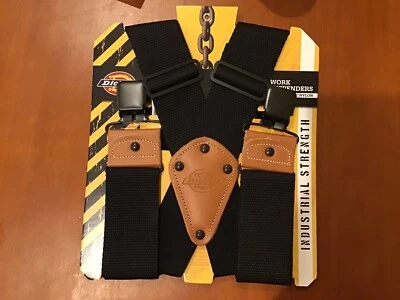 Dickies Men's Industrial Strength Suspenders Black One Size Brand New - Image 1 of 2
