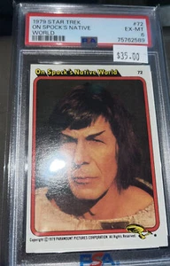 1979 Topps Star Trek On Spock’s Native World # 72 PSA 6 EX-MT  - Bild 1 von 5