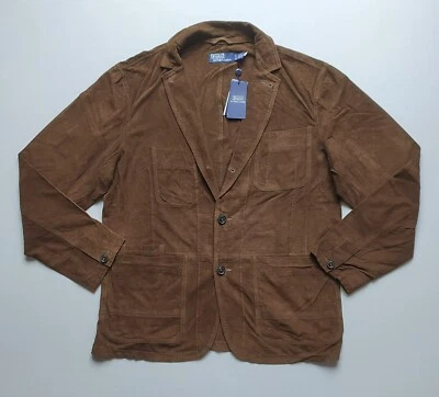 Polo Ralph Lauren Suede Blazer $998   FREE WORLDWIDE SHIPPING   FTP-0111 - Image 1 of 4