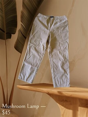 Lauren Ralph Lauren Tan Velvet Straight Leg Elastic Waist Pull On Pants Size PM - Image 1 of 4