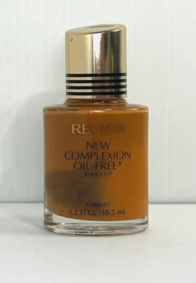 New REVLON New Complexion Oil Free Liquid Makeup - CARAMEL** RARE! - Image 1 of 3