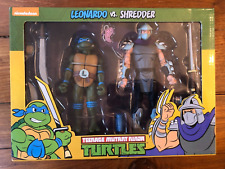 Cartoon NECA Teenage Mutant Ninja Turtles TMNT Leonardo Vs. Shredder 2 Pack NIB