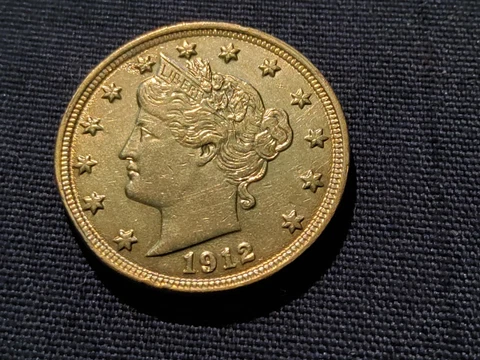 1912 Liberty Head Nickel AU Details Key Date Stunning Cover