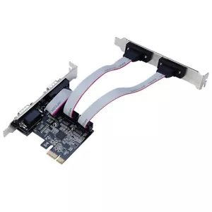 PCI-E 1X To 4 Ports Serial Add on Card Multi RS232 DB9 COM Serial I/O Riser Card - Bild 1 von 9