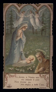 santino cromo-holy card *NATIVITA',ADORAZIONE DEGLI ANGELI 6 - Picture 1 of 1