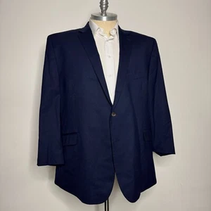 Joseph Abboud Men's 56L Sport Coat Blazer Jacket Blue Wool 2-Button - Picture 1 of 12