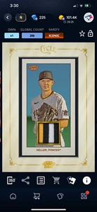 DIGITAL Topps Bunt 206 2021 - Mitch Keller Gold Framed Relic Iconic 206cc - Picture 1 of 2
