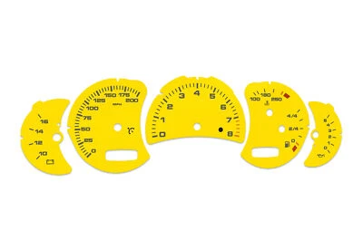 For Porsche Carrera 911, 996 Yellow MPH - Speedometer dials from MPH Gauges - Image 1 of 4