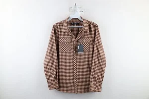 New Ben Sherman Boys Size Large Flannel Collared Button Shirt Plaid Cotton - Picture 1 of 10