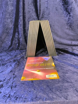 DVD DOUBLE Slim Case, 13 Stück   für jeweils 2 DVDs schwarz, fabrikneu! - Bild 1 von 4